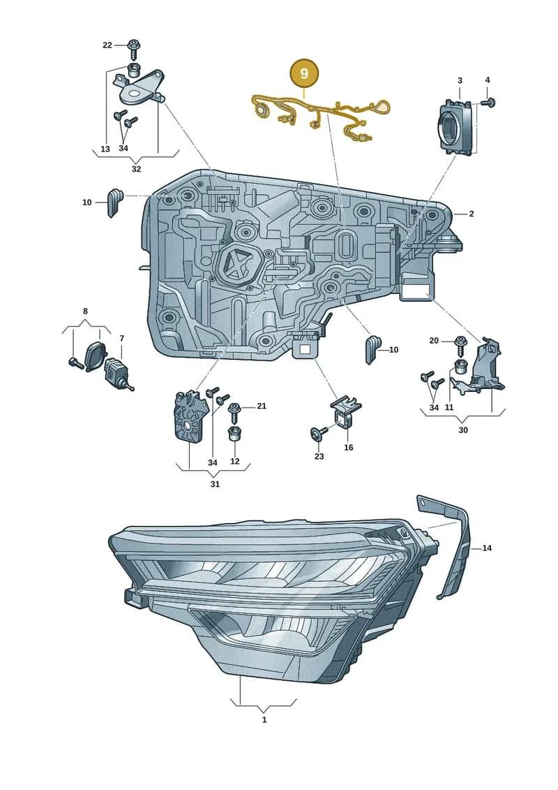57H941813 — Skoda Kodiaq (2024-2024) diagram 57h941000, position 9