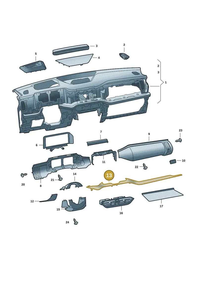 57J853194A9SQ — Skoda Kodiaq (2024-2024) diagram 57h857020, position 13