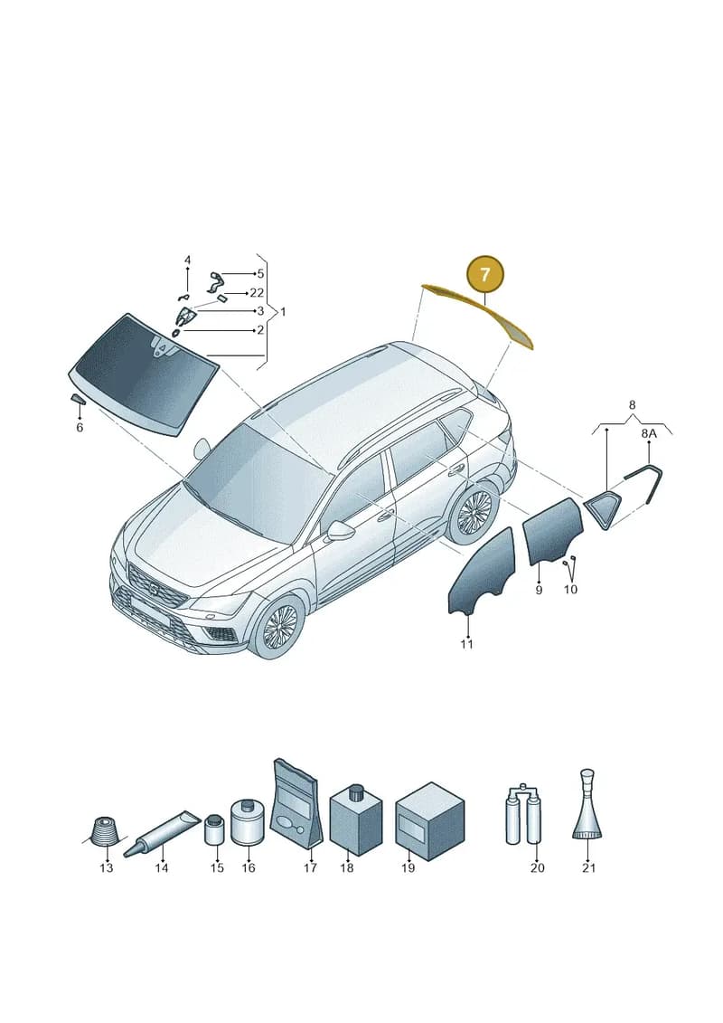 57R845049ANVB — Skoda Karoq (2017-2023) diagram 893845000, position 7