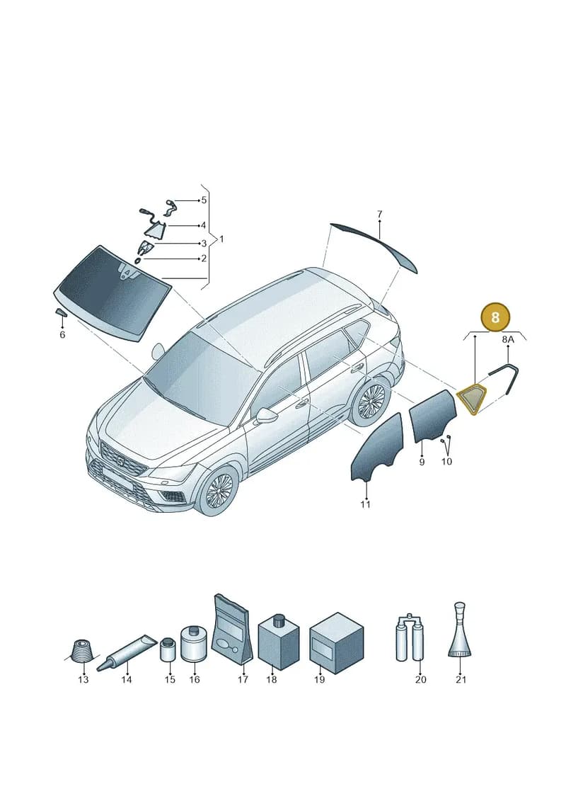 57R845297ENVB — Skoda Karoq (2017-2023) diagram 834845000, position 8
