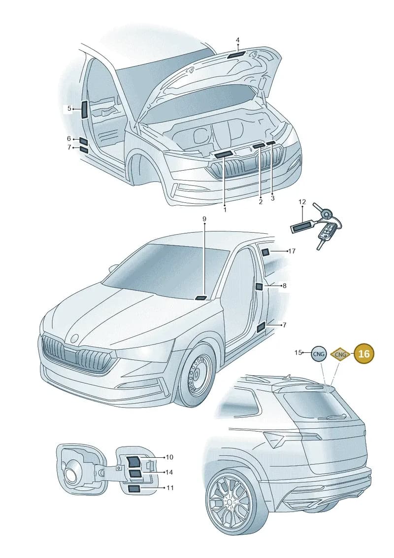 5E0010007A — Skoda Kamiq (2019-2020) diagram 584010000, position 16