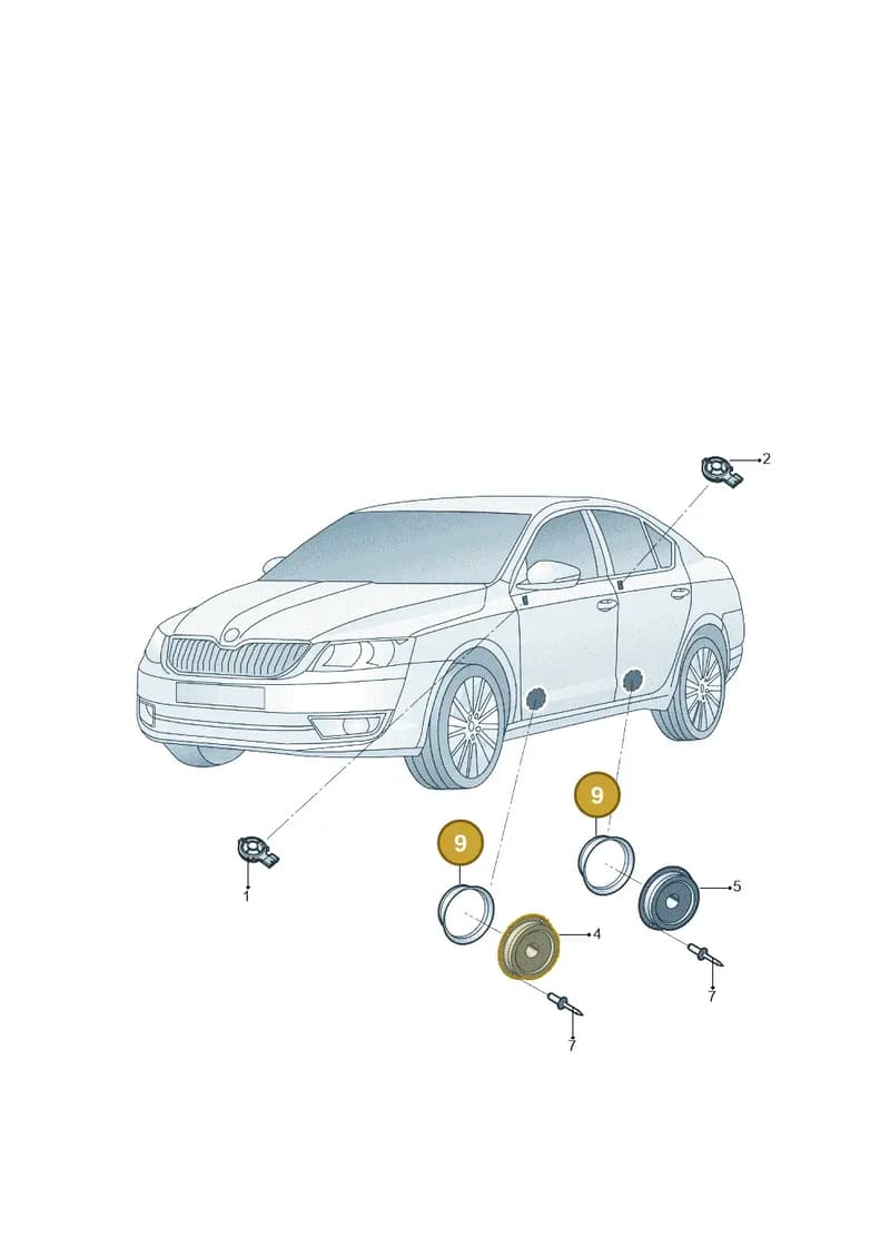 5E0035217 — Skoda Octavia (2014-2023) diagram 783035350, position 9