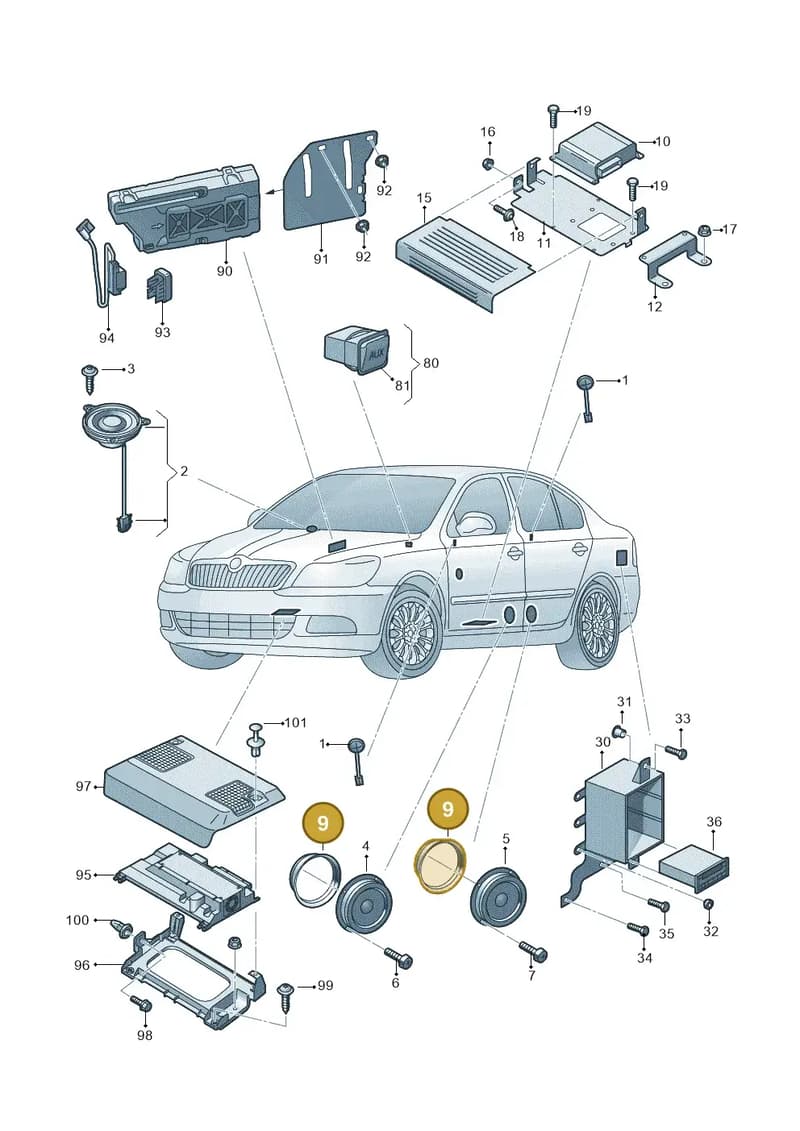 5E0035217 — Skoda Octavia (2017-2020) diagram 753000040, position 9