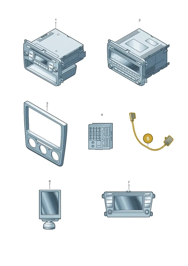 5E0051510C — Skoda Rapid (2012-2022) diagram 632035450, position 5