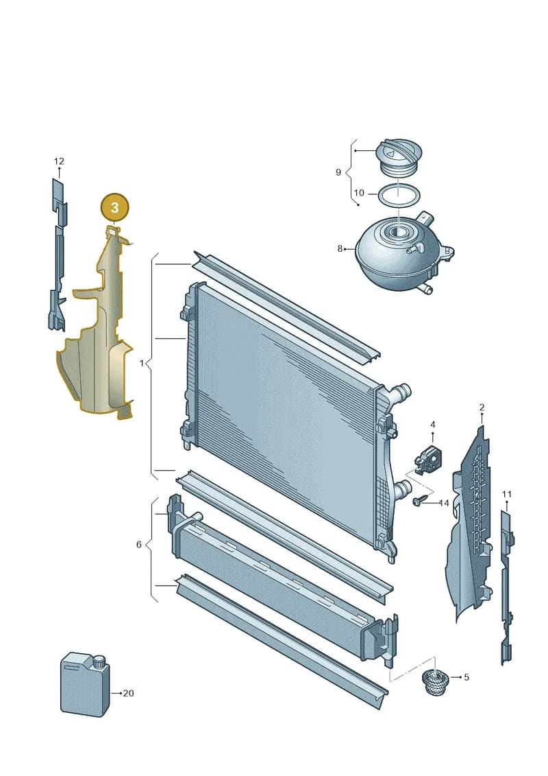 5E0121284 — Skoda Octavia (2012-2017) diagram 746121740, position 3