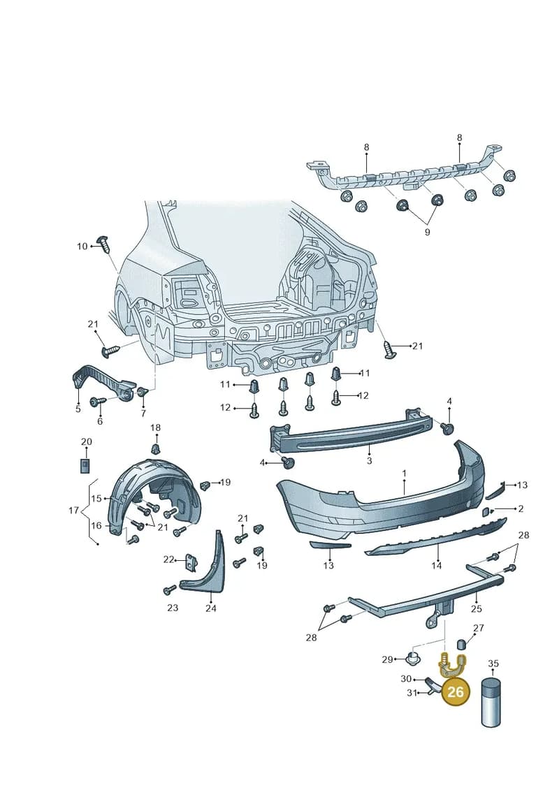 5E0803902 — Skoda Octavia (2012-2017) diagram 753807500, position 26