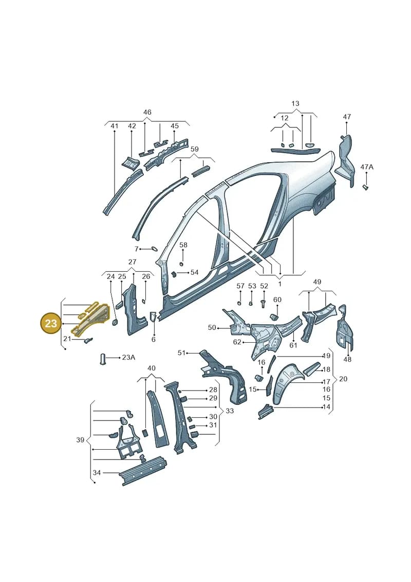 5E0810126A — Skoda Octavia (2014-2023) diagram 783809300, position 23