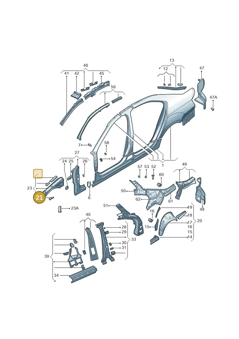 5E0810240 — Skoda Octavia (2014-2023) diagram 783809300, position 21
