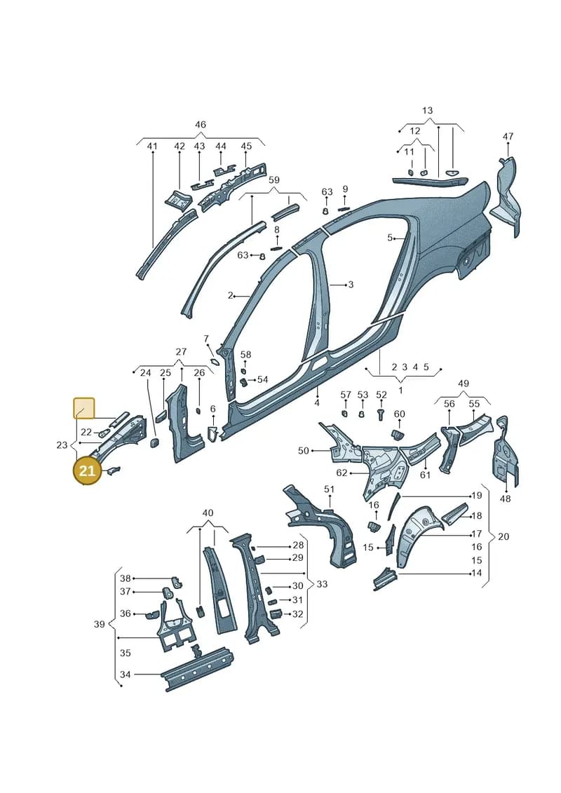 5E0810240 — Skoda Octavia (2017-2020) diagram 753809300, position 21