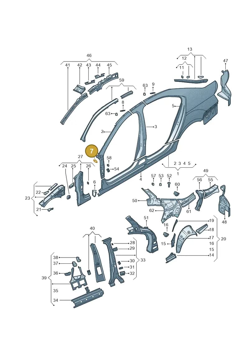 5E0810460 — Skoda Octavia (2017-2020) diagram 753809300, position 7