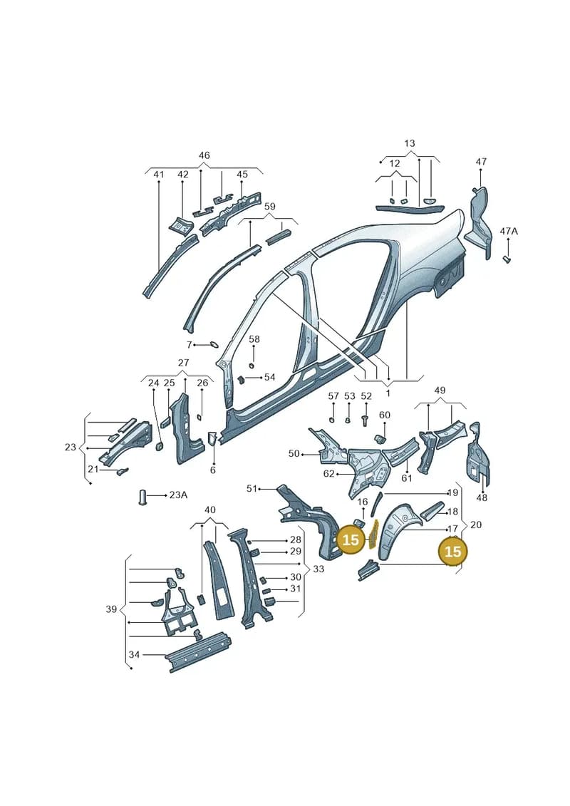 5E0810734 — Skoda Octavia (2014-2023) diagram 783809300, position 15