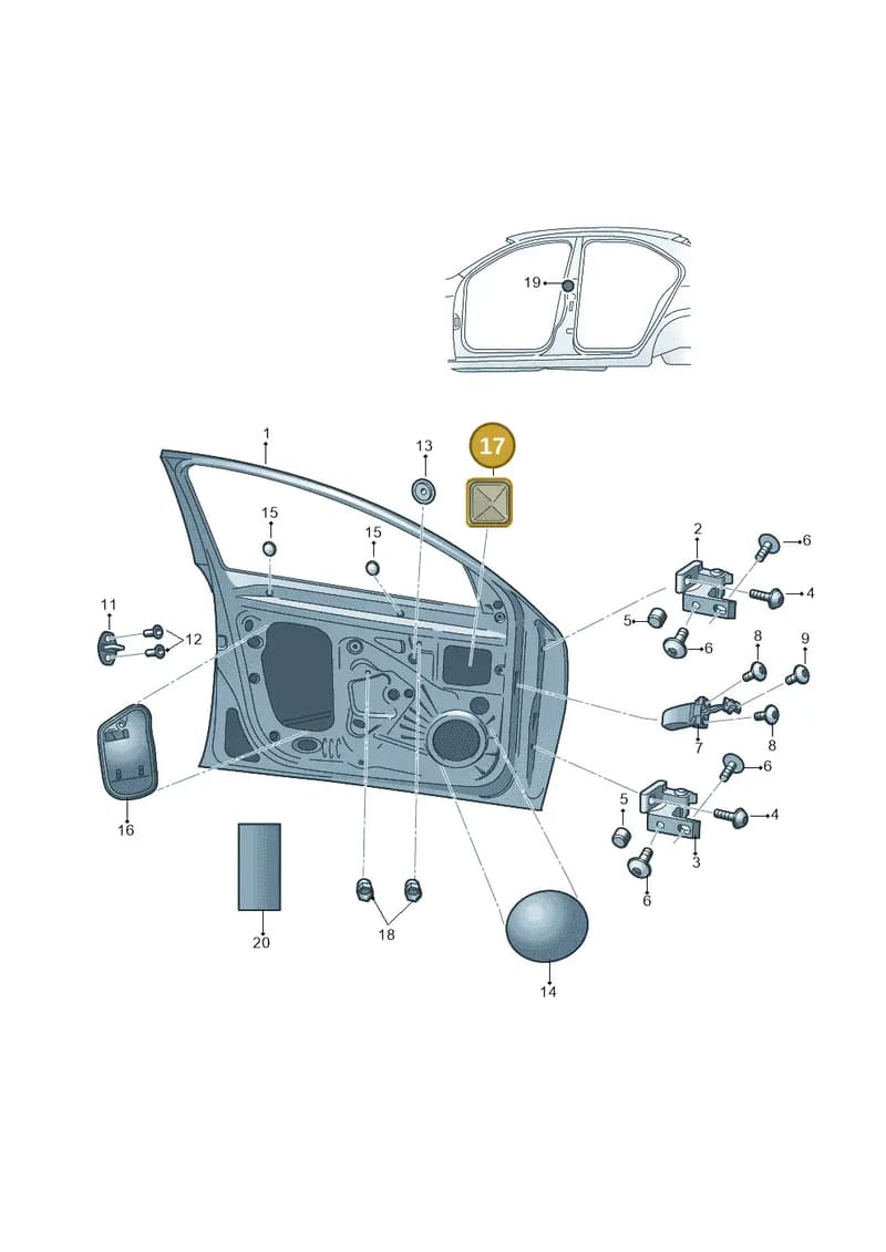 5E0837915 — Skoda Octavia (2017-2020) diagram 753831100, position 17
