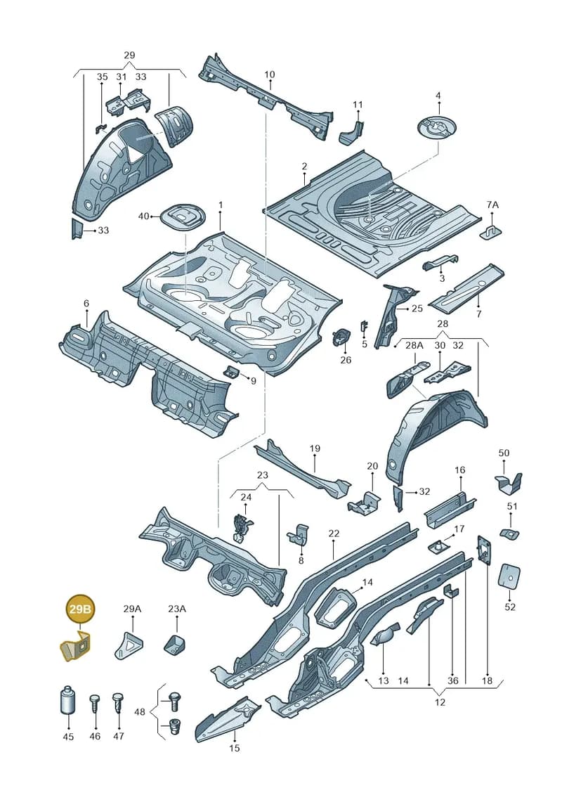 5E0867778 — Skoda Octavia (2017-2020) diagram 805803010, position 29B