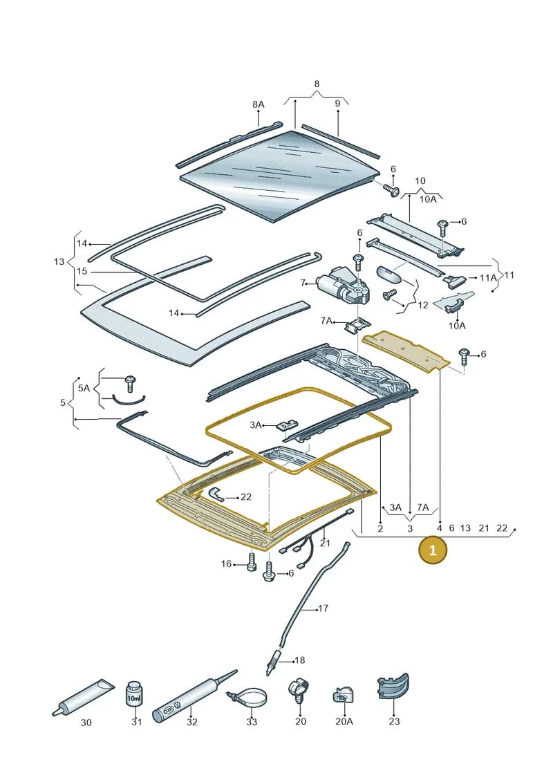 5E0877045D — Skoda Octavia (2017-2020) diagram 753877100, position 1
