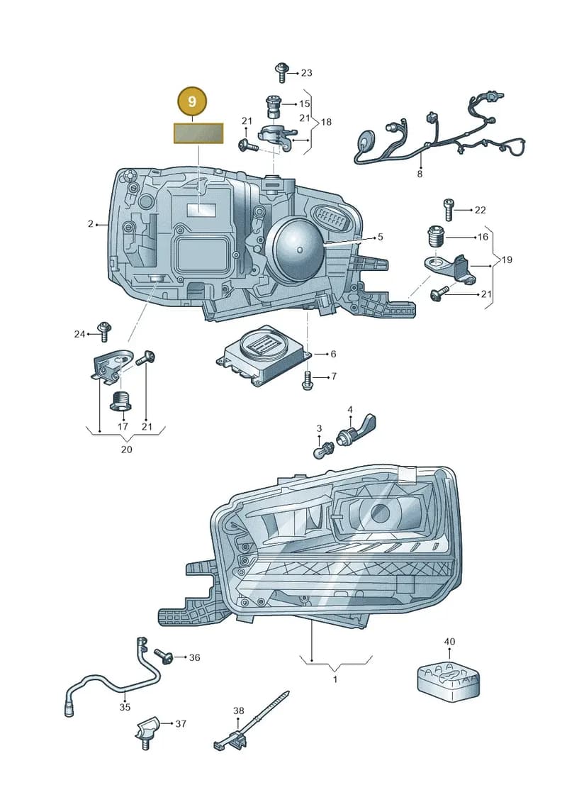 5E0941131A — Skoda Fabia (2014-2022) diagram 797941020, position 9