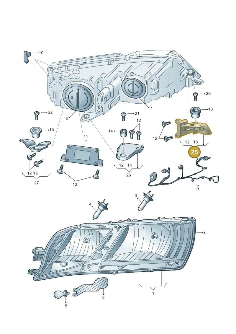 5E0941225C — Skoda Octavia (2017-2020) diagram 805941000, position 25