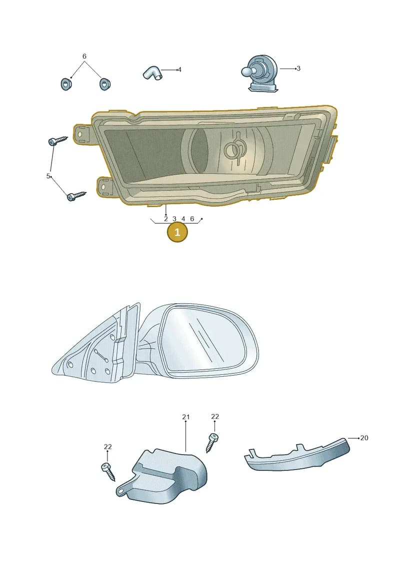 5E0941700F — Skoda Octavia (2017-2020) diagram 851941400, position 1