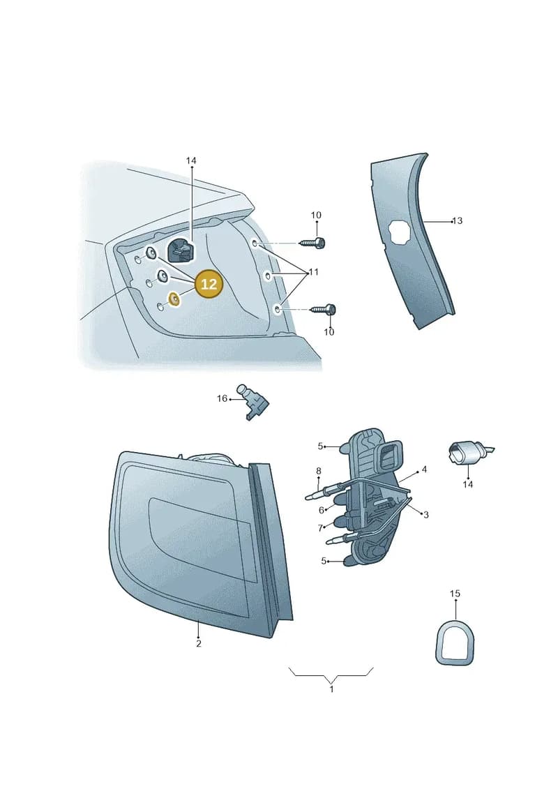 5E0945067A — Skoda Rapid (2012-2022) diagram 740945000, position 12