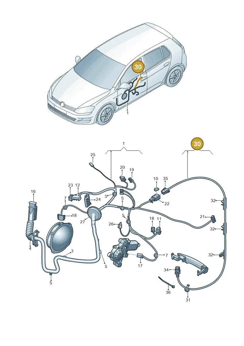 5E0972297 — Skoda Octavia (2017-2020) diagram 746972330, position 30