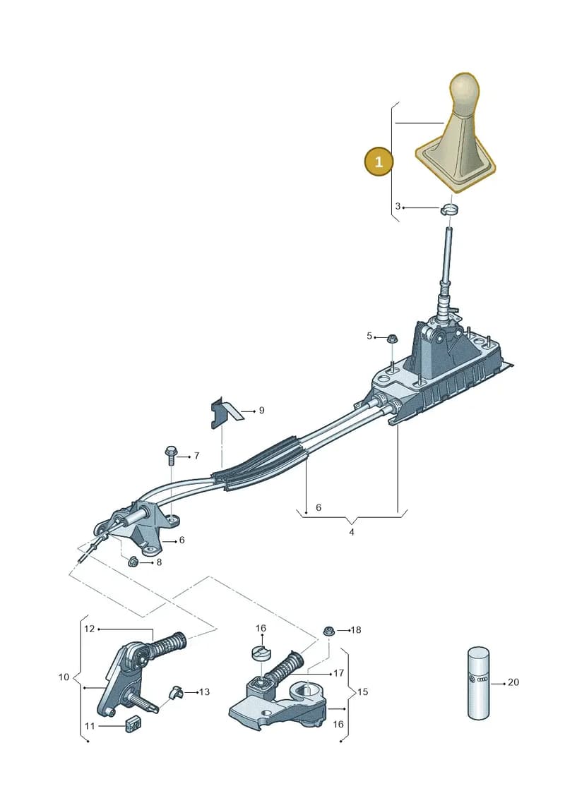 5E1711113CEWYI — Skoda Octavia (2012-2017) diagram 753711300, position 1