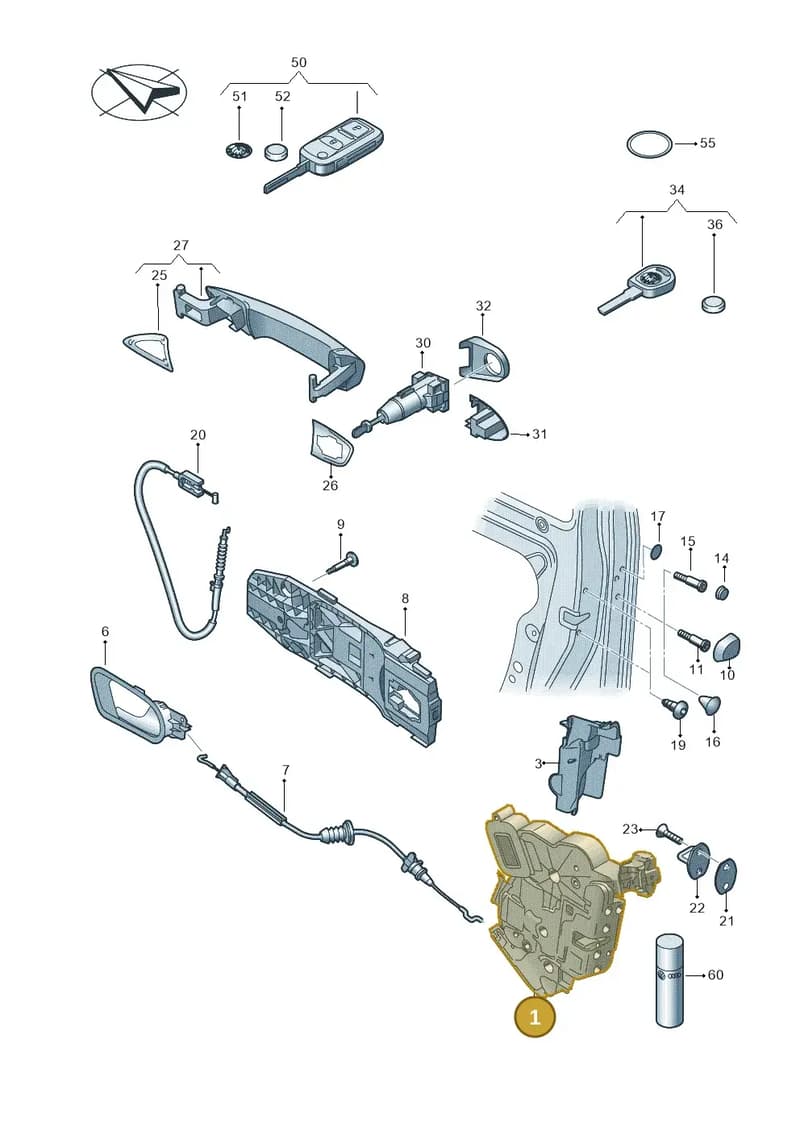 5E1837016 — SEAT Toledo (2015-2019) diagram 727837000, position 1
