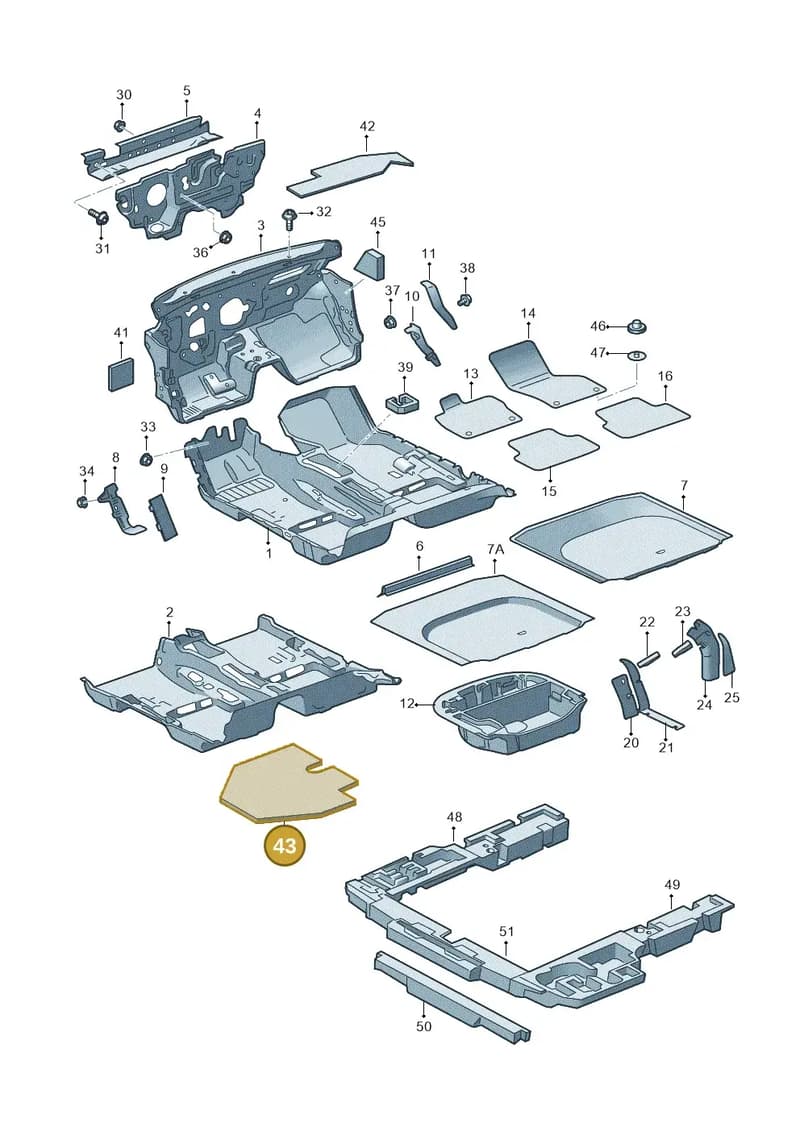 5E1863959 — Skoda Octavia (2017-2020) diagram 753863000, position 43