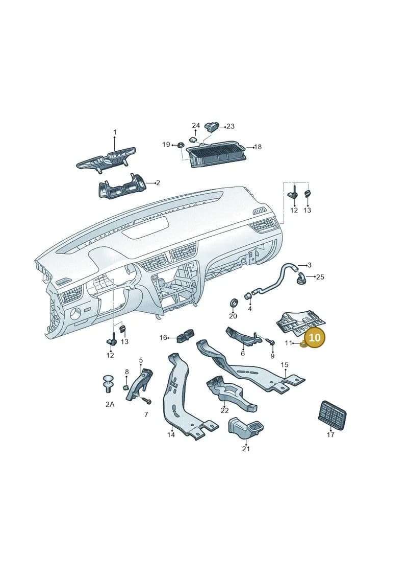 5E2819593B — Skoda Octavia (2017-2020) diagram 805819030, position 10