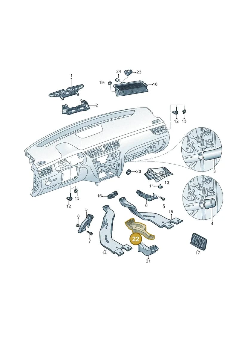 5E2857509 — Skoda Octavia (2012-2017) diagram 753819300, position 22