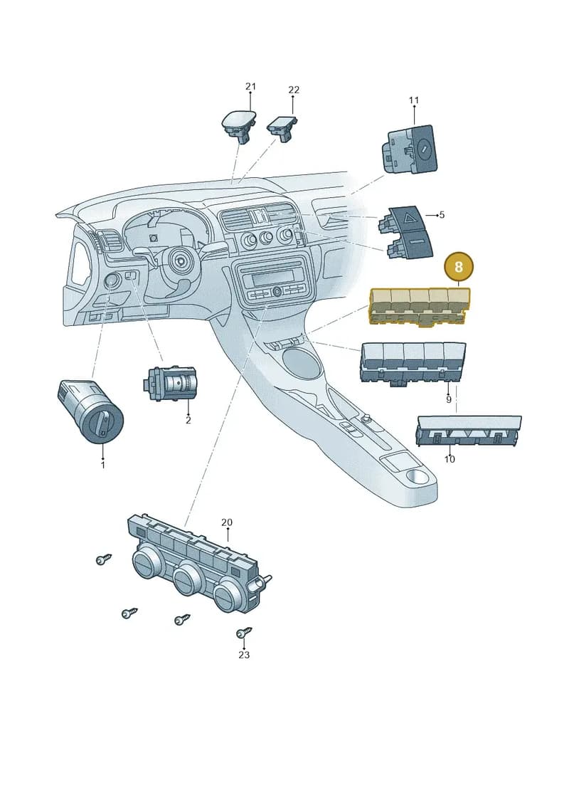 5E2927132NWHS — Skoda Octavia (2017-2020) diagram 753941500, position 8
