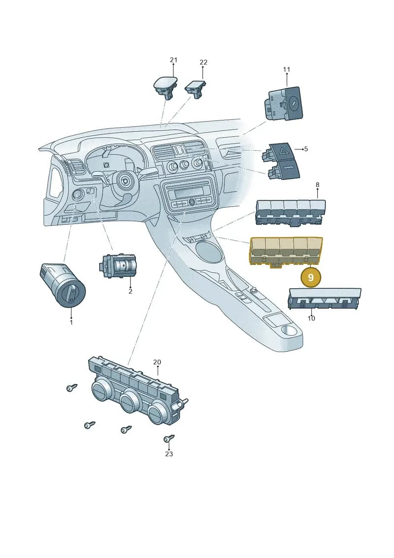 5E2927238FWHS — Skoda Octavia (2017-2020) diagram 753941500, position 9
