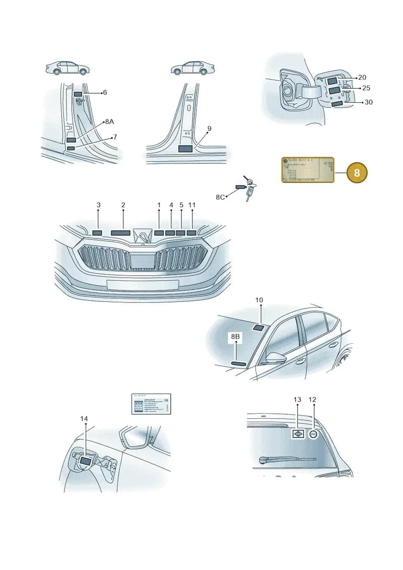 5E3010521 — Skoda Octavia (2019-2022) diagram 585010000, position 8