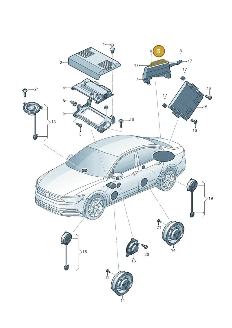 5E3035412 — Skoda Superb Combi (2015-2024) diagram 851000030, position 5