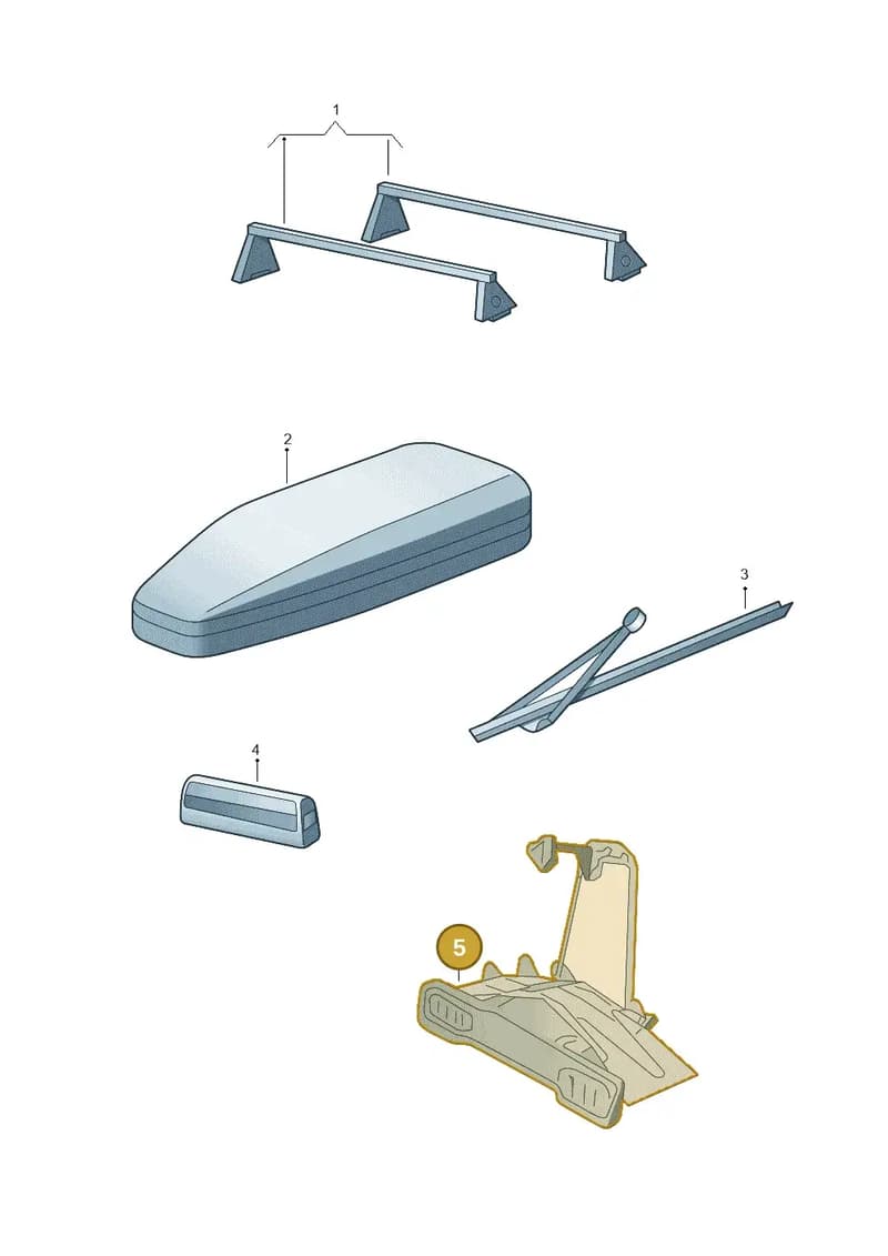 5E3071105 — Skoda Superb (2013-2015) diagram 722071800, position 5