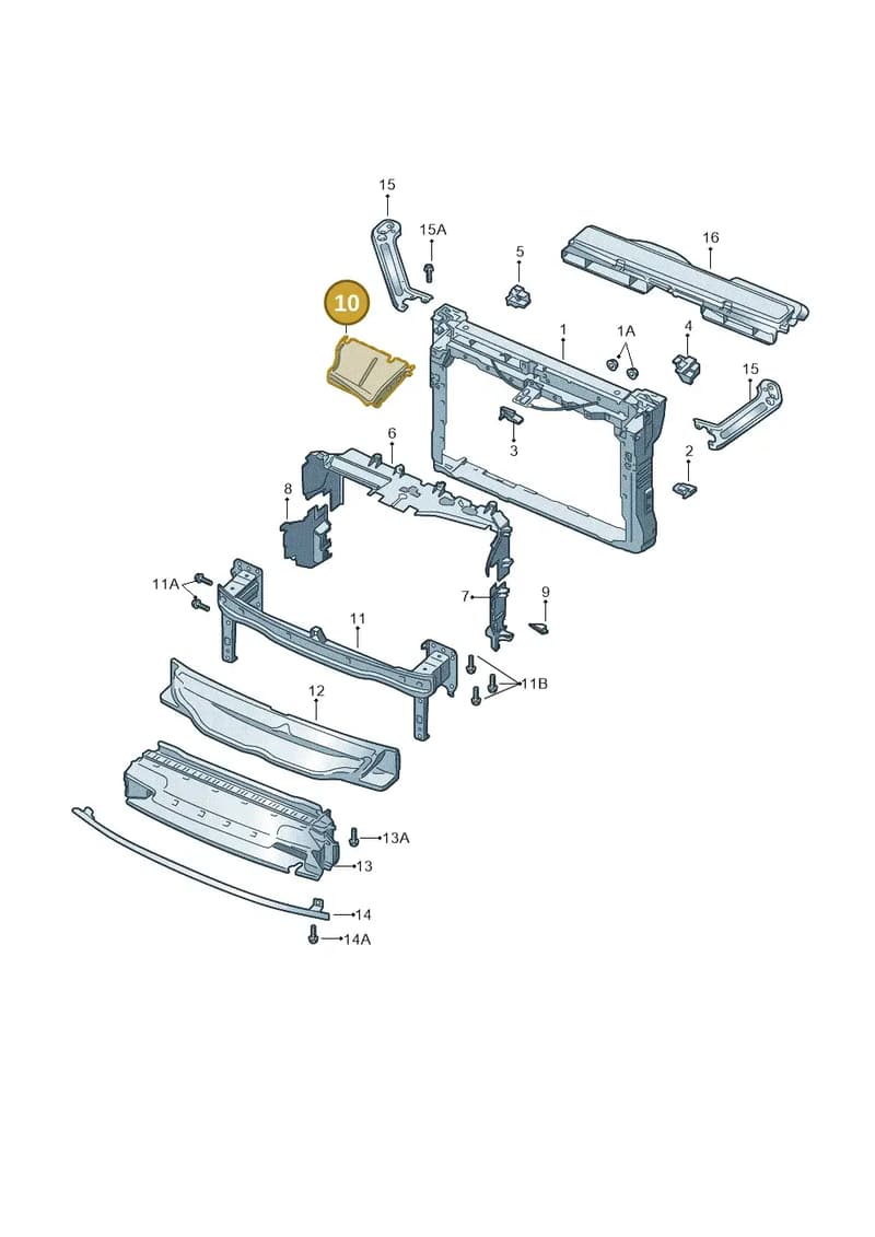 5E3121189A — Skoda Octavia (2019-2022) diagram 585805000, position 10