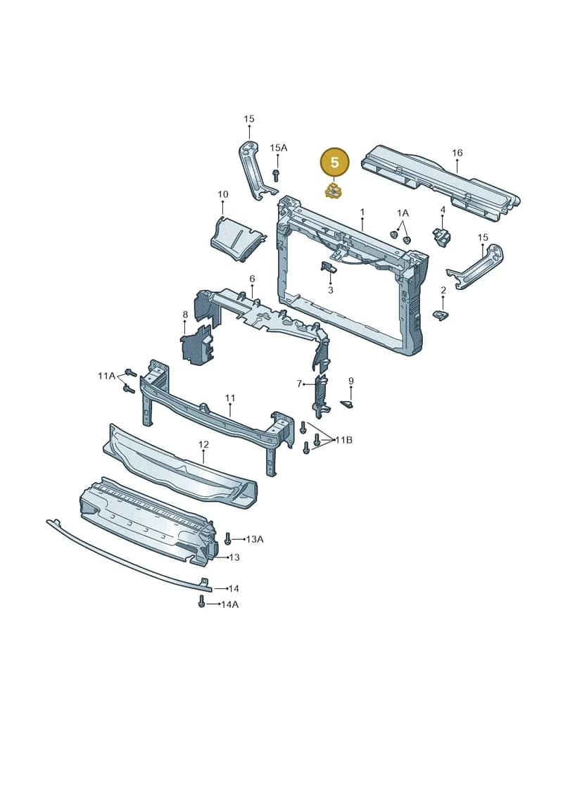 5E3121698B — Skoda Octavia (2019-2022) diagram 585805000, position 5
