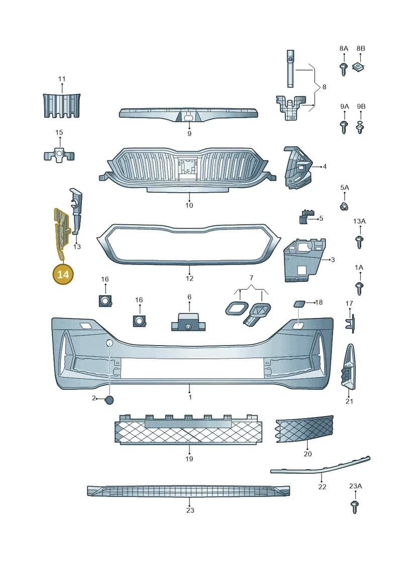 5E3121763G — Skoda Octavia (2019-2022) diagram 585807030, position 14