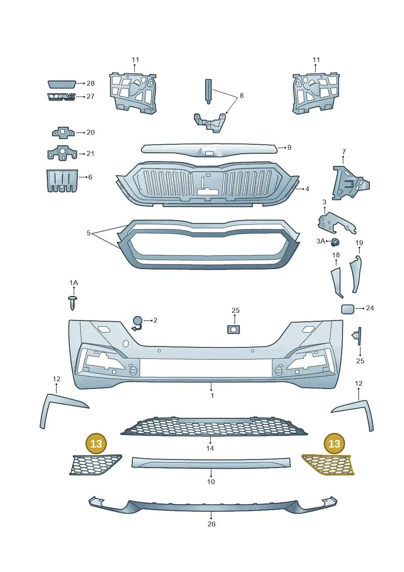 5E3807069B9B9 — Skoda Octavia (2019-2022) diagram 585807010, position 13