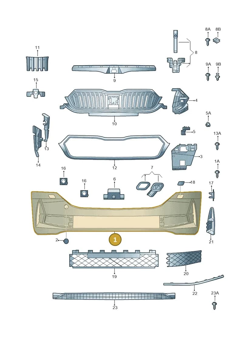 5E3807221M — Skoda Octavia (2019-2022) diagram 585807030, position 1