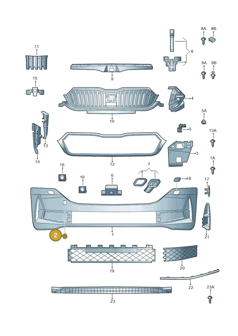 5E3807241B — Skoda Octavia (2019-2022) diagram 585807030, position 2