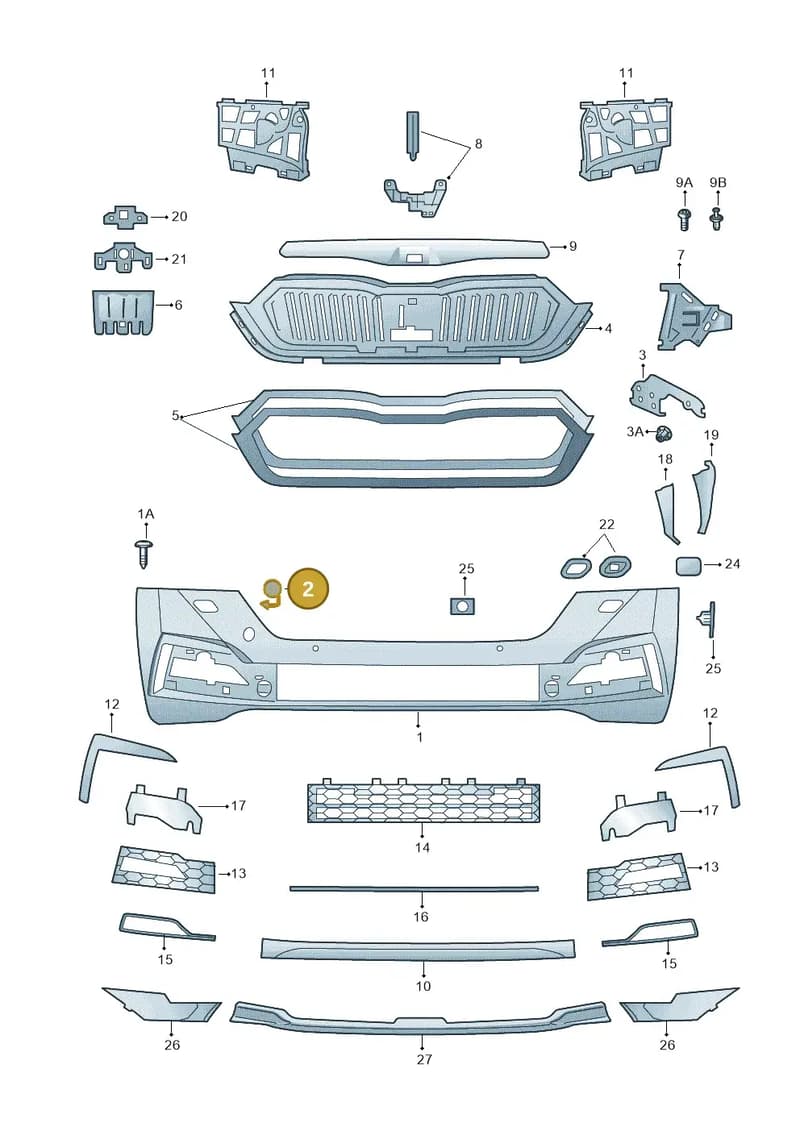 5E3807241 — Skoda Octavia (2019-2022) diagram 585807000, position 2