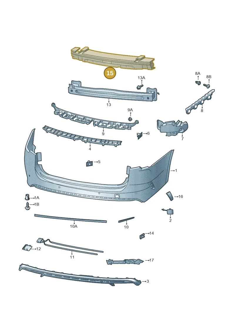 5E3807251 — Skoda Octavia (2019-2022) diagram 585807070, position 15
