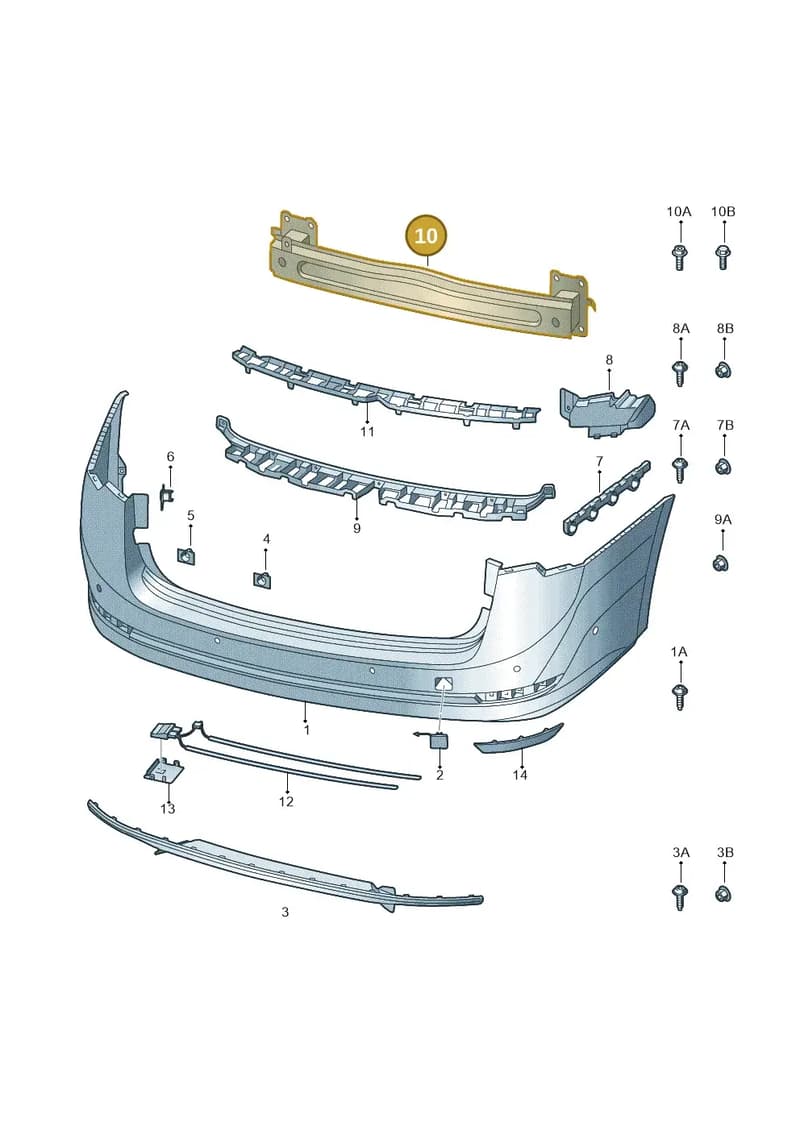 5E3807305D — Skoda Octavia (2019-2022) diagram 585807080, position 10