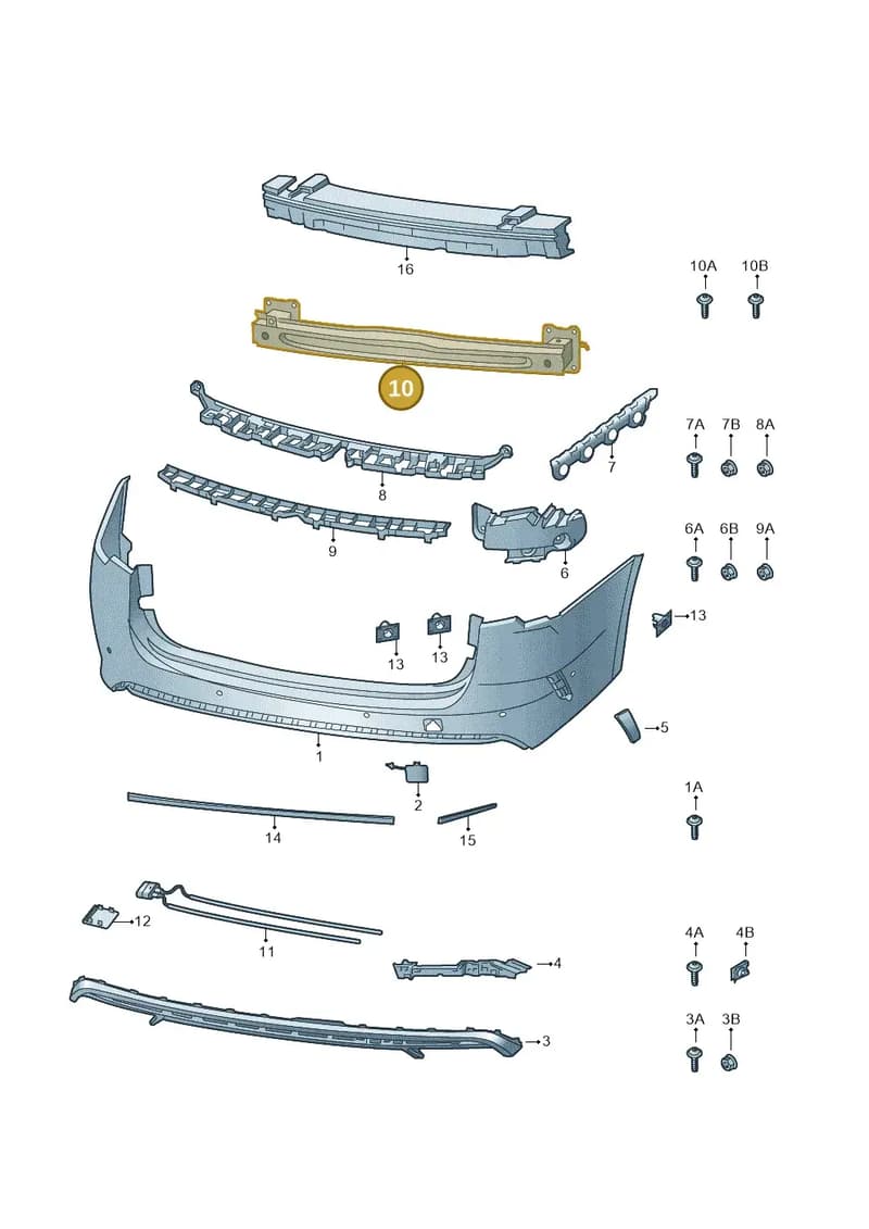 5E3807305D — Skoda Octavia (2019-2022) diagram 585807090, position 10