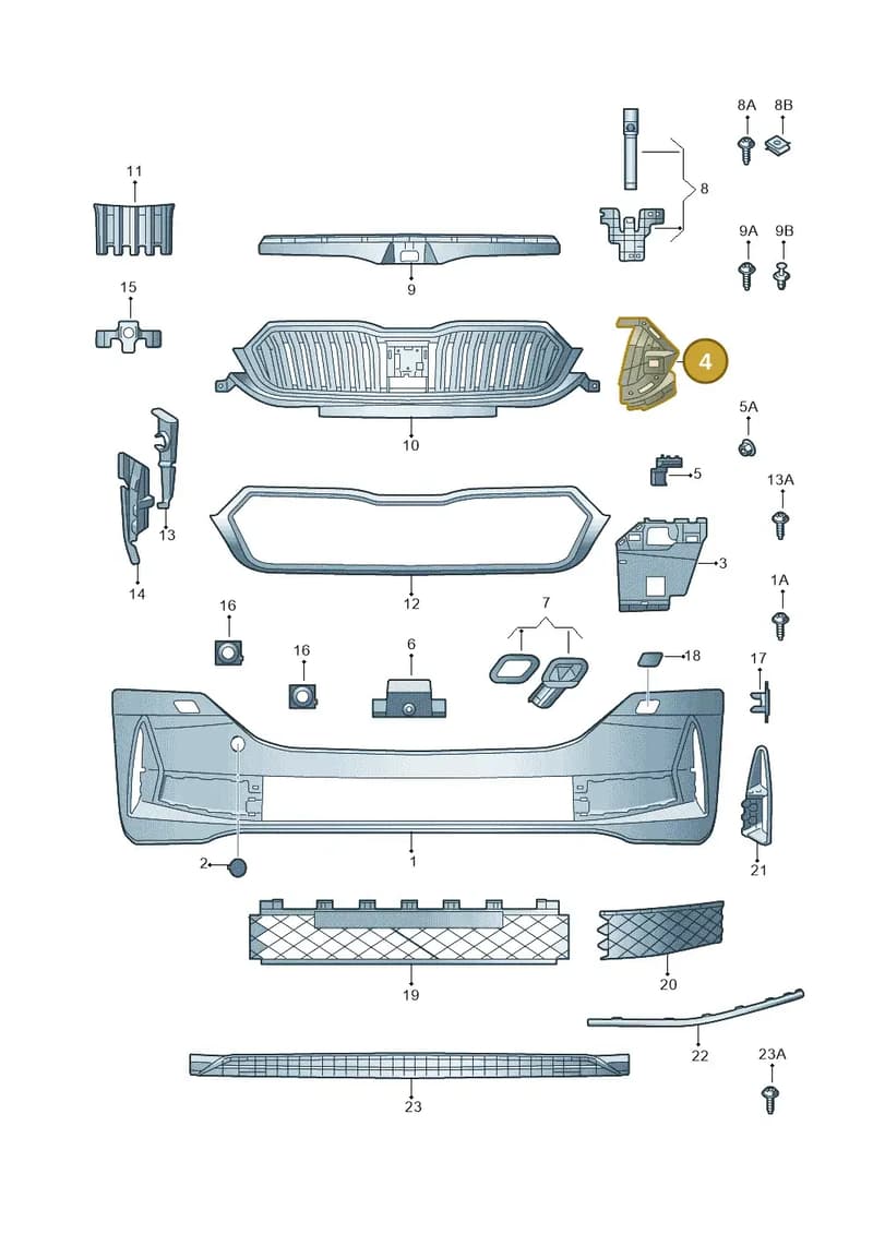 5E3807724A — Skoda Octavia (2019-2022) diagram 585807030, position 4