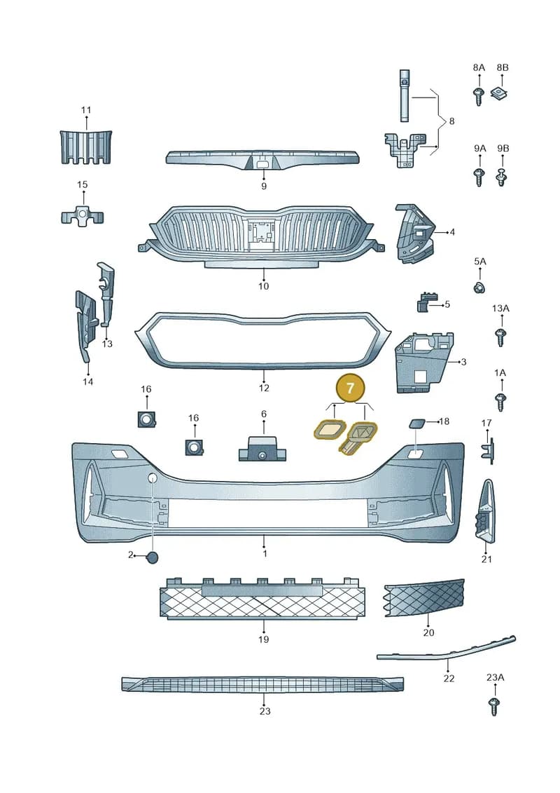 5E3807924A — Skoda Octavia (2019-2022) diagram 585807030, position 7