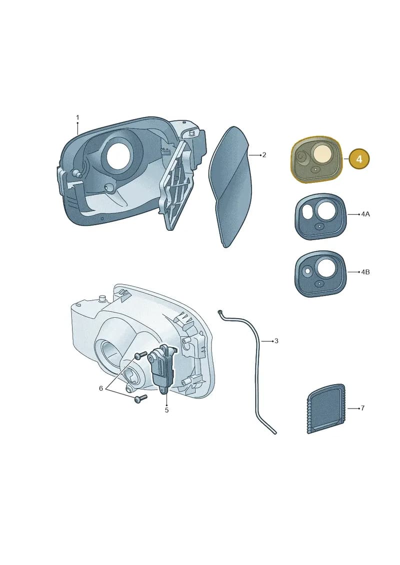 5E3809933 — Skoda Octavia (2019-2022) diagram 585809070, position 4