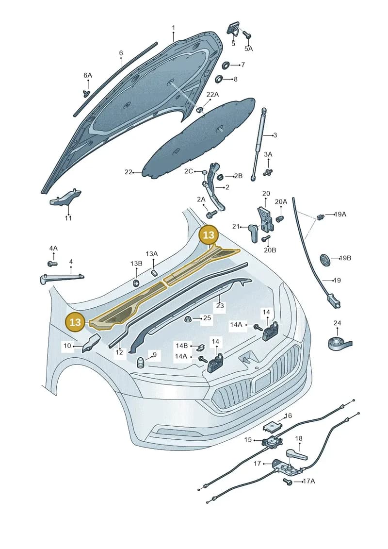 5E38194159B9 — Skoda Octavia (2019-2022) diagram 585823000, position 13