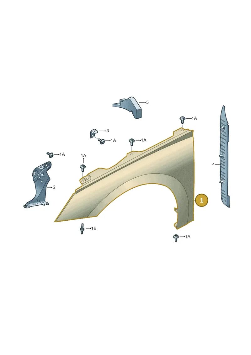 5E3821105F — Skoda Octavia (2019-2022) diagram 585821000, position 1