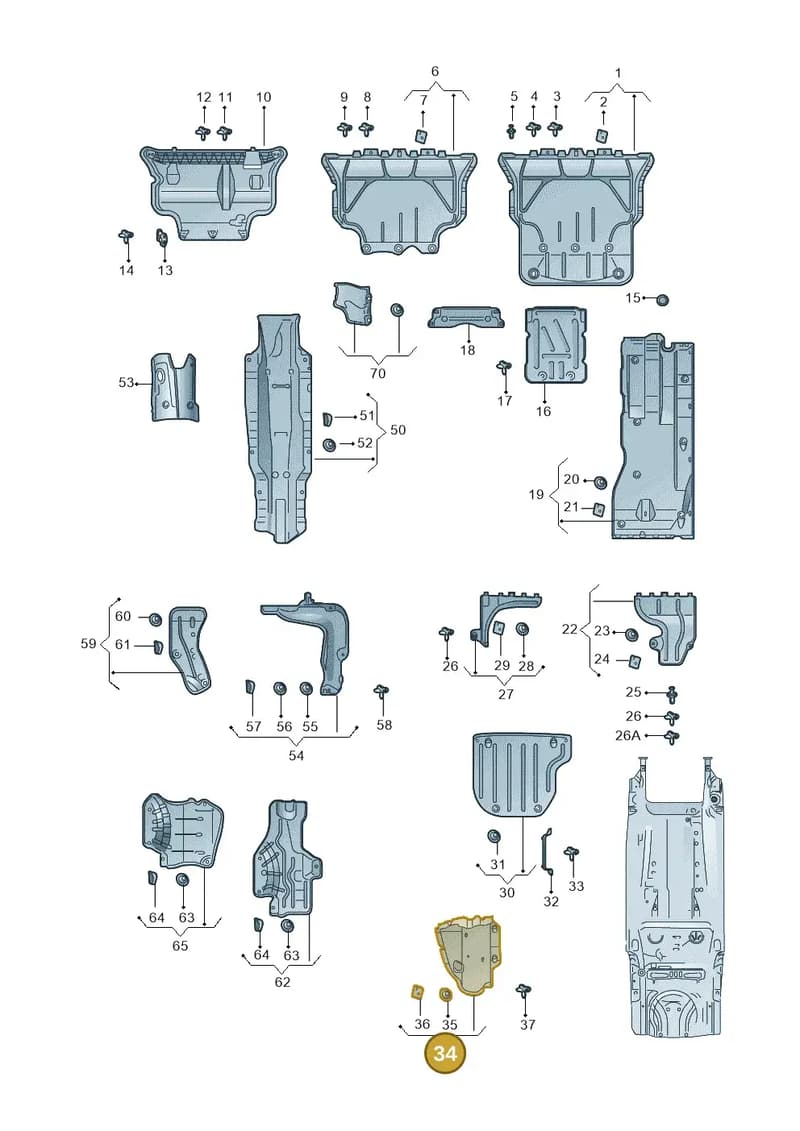 5E3825506 — Skoda Octavia (2019-2022) diagram 585825110, position 34