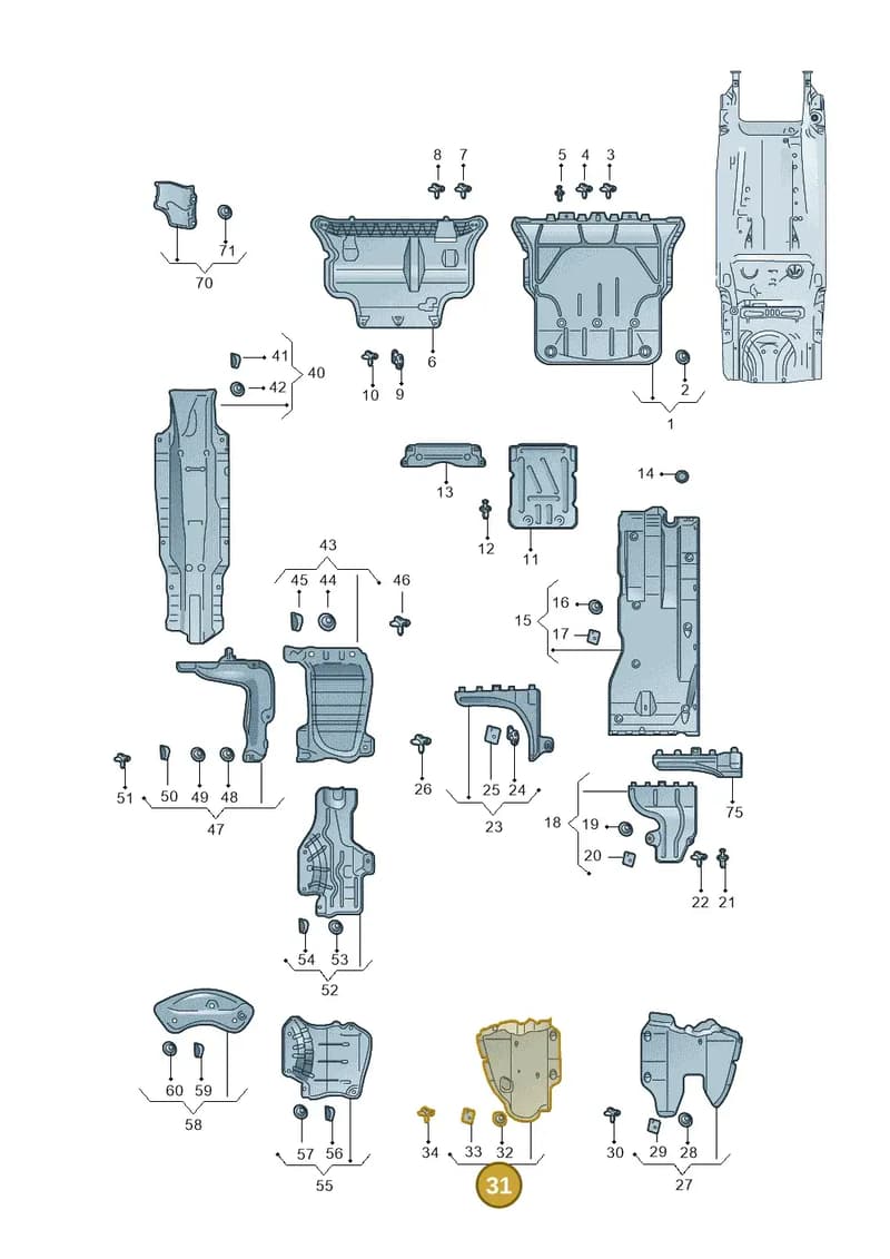 5E3825506 — Skoda Octavia (2019-2022) diagram 585825100, position 31